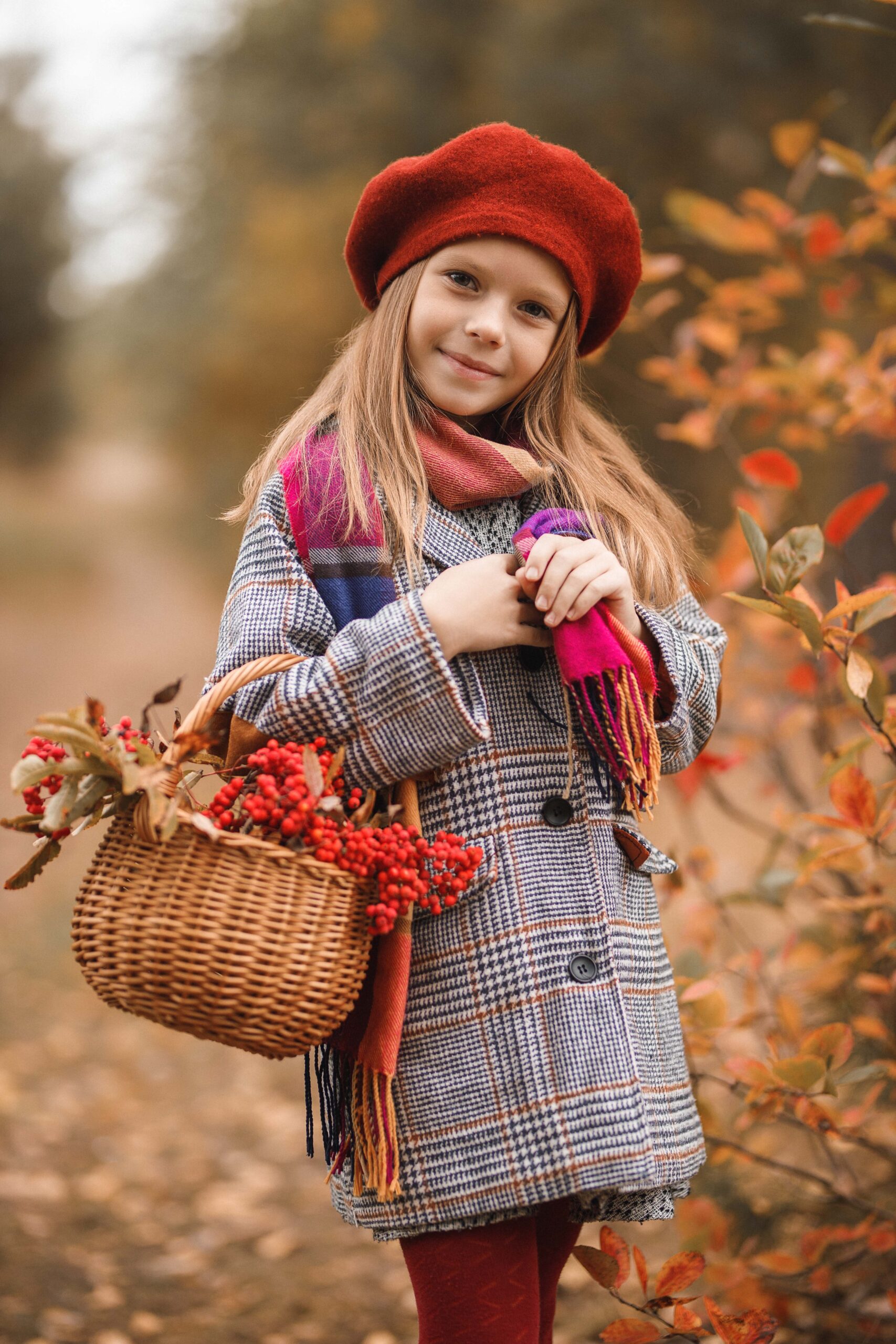Young Girl in Winter Clothing
