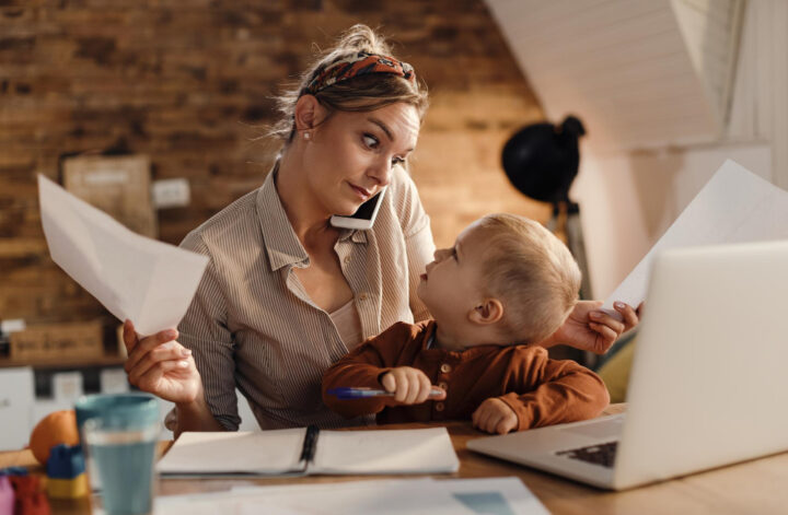 Mom with business